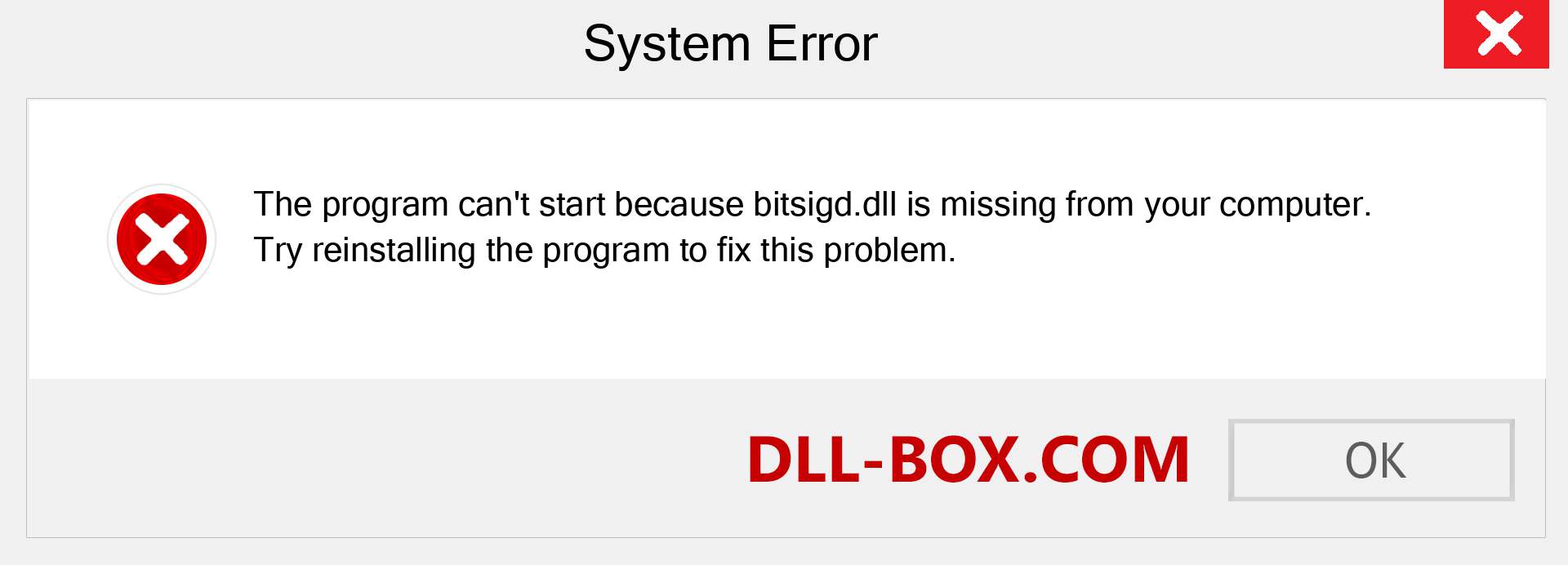  bitsigd.dll file is missing?. Download for Windows 7, 8, 10 - Fix  bitsigd dll Missing Error on Windows, photos, images